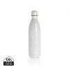 Solid colour vacuum stainless steel bottle 1L in White