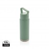 Leakproof vacuum on-the-go bottle with handle in Green