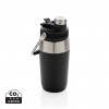 Vacuum stainless steel dual function lid bottle 500ml in Black