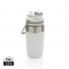 Vacuum stainless steel dual function lid bottle 500ml in White