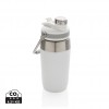 Vacuum stainless steel dual function lid bottle 500ml in White