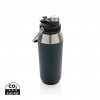 Vacuum stainless steel dual function lid bottle 1L in Navy