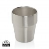 Clark RCS double wall coffee cup 300ML in Silver