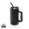 Cube RCS certified recycled steel mug 800ml in Black