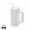 Cube RCS certified recycled steel mug 800ml in White