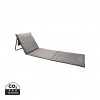 Foldable beach lounge chair in Grey