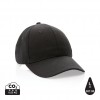 Impact 6 panel 280gr Recycled cotton cap with AWARE™ tracer in Black