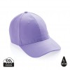 Impact 6 panel 280gr Recycled cotton cap with AWARE™ tracer in Lavender