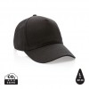 Impact 5panel 280gr Recycled cotton cap with AWARE™ tracer in Black