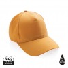 Impact 5panel 280gr Recycled cotton cap with AWARE™ tracer in Sundial Orange