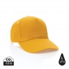 Impact 5panel 280gr Recycled cotton cap with AWARE™ tracer in Yellow