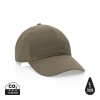 Impact 6 panel 190gr Recycled cotton cap with AWARE™ tracer in Green
