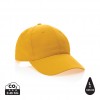 Impact 6 panel 190gr Recycled cotton cap with AWARE™ tracer in Yellow