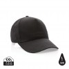 Impact 5 panel 190gr Recycled cotton cap with AWARE™ tracer in Black