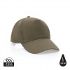 Impact 5 panel 190gr Recycled cotton cap with AWARE™ tracer in Green