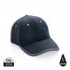 Impact AWARE™ Brushed rcotton 6 panel contrast cap 280gr in Navy