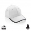 Impact AWARE™ Brushed rcotton 6 panel contrast cap 280gr in White