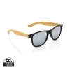 Bamboo and RCS recycled plastic sunglasses in Black