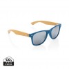 Bamboo and RCS recycled plastic sunglasses in Blue