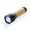 Lucid 3W RCS certified recycled plastic & bamboo torch in Black, Brown