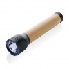 Lucid 5W RCS certified recycled plastic & bamboo torch in Black, Brown