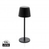 Zenic RCS recycled plastic USB re-chargable table lamp in Black