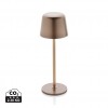 Zenic RCS recycled plastic USB re-chargable table lamp in Bronze