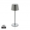 Zenic RCS recycled plastic USB re-chargable table lamp in Silver