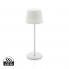 Zenic RCS recycled plastic USB re-chargable table lamp in White