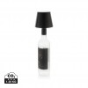 BottleGlow RCS recycled plastic bottle lamp in Black