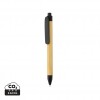 Write responsible recycled paper barrel pen in Black