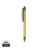 Write responsible recycled paper barrel pen in Grey