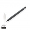 Aluminum inkless pen with eraser in Grey