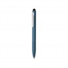 Kymi RCS certified recycled aluminium pen with stylus in Royal Blue