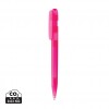 Devin GRS certified RABS pen transparent in Pink