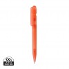 Devin GRS certified RABS pen transparent in Red