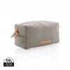 Canvas toiletry bag PVC free in Grey