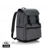 Laptop backpack with magnetic buckle straps in Grey