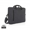 Laluka AWARE™ recycled cotton 15.4 inch laptop bag in Anthracite