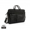 Swiss Peak GRS recycled PU 14 inch laptop bag in Black