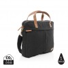 Impact AWARE™ 16 oz. recycled canvas laptop bag in Black