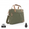 Impact AWARE™ 16 oz. recycled canvas laptop bag in Green