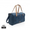 Canvas travel/weekend bag PVC free in Blue