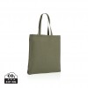 Impact AWARE™ Recycled cotton tote w/bottom 145g in Green