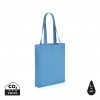 Impact Aware™ 285 gsm rcanvas tote bag in Tranquil Blue