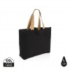 Impact Aware™ 240 gsm rcanvas large tote undyed in Black