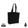 Impact Aware™ 240 gsm rcanvas shopper w/pocket undyed in Black