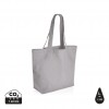 Impact Aware™ 240 gsm rcanvas shopper w/pocket undyed in Grey