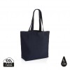 Impact Aware™ 240 gsm rcanvas shopper w/pocket undyed in Navy