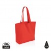 Impact Aware™ 240 gsm rcanvas shopper w/pocket in Luscious Red